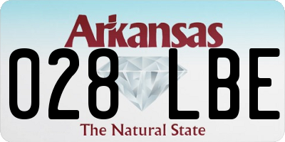AR license plate 028LBE