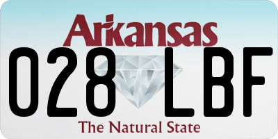 AR license plate 028LBF