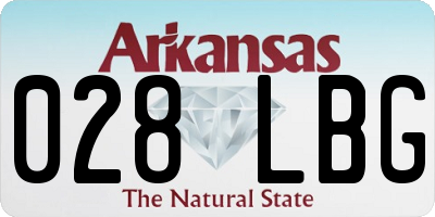 AR license plate 028LBG