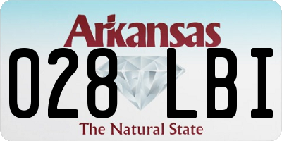 AR license plate 028LBI