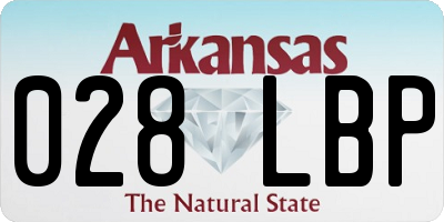AR license plate 028LBP