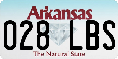 AR license plate 028LBS