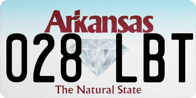 AR license plate 028LBT
