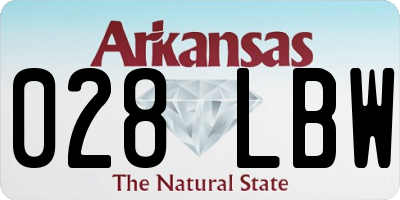 AR license plate 028LBW