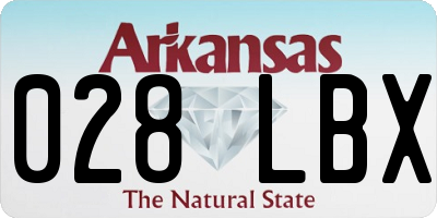 AR license plate 028LBX