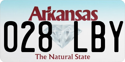AR license plate 028LBY