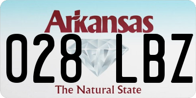 AR license plate 028LBZ