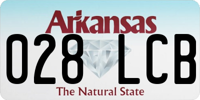 AR license plate 028LCB