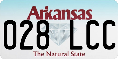 AR license plate 028LCC