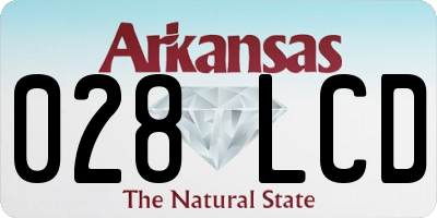 AR license plate 028LCD