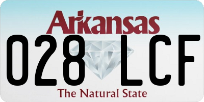 AR license plate 028LCF