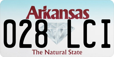 AR license plate 028LCI