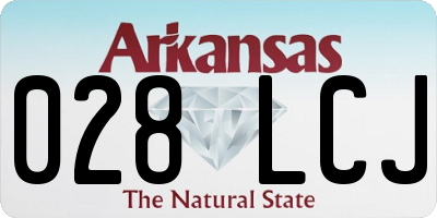 AR license plate 028LCJ