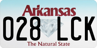 AR license plate 028LCK
