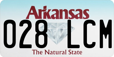 AR license plate 028LCM