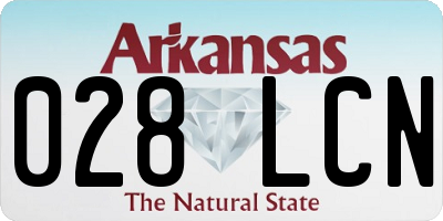 AR license plate 028LCN