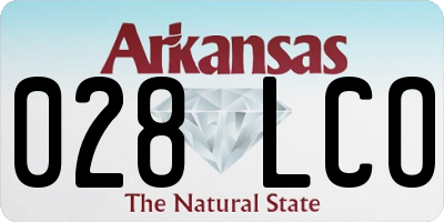 AR license plate 028LCO
