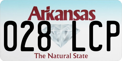 AR license plate 028LCP