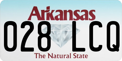 AR license plate 028LCQ