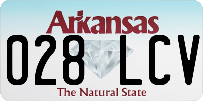 AR license plate 028LCV