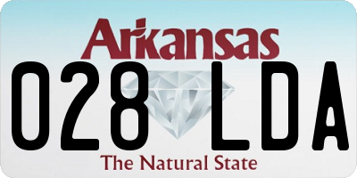 AR license plate 028LDA