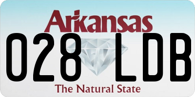 AR license plate 028LDB