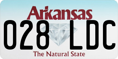 AR license plate 028LDC