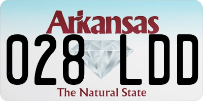 AR license plate 028LDD