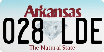 AR license plate 028LDE