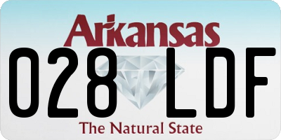 AR license plate 028LDF