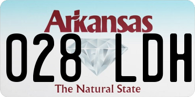 AR license plate 028LDH