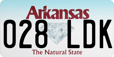 AR license plate 028LDK