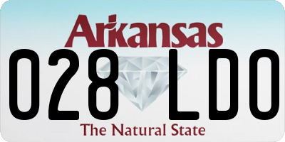 AR license plate 028LDO