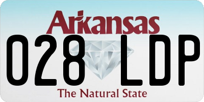 AR license plate 028LDP