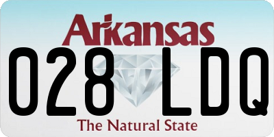 AR license plate 028LDQ