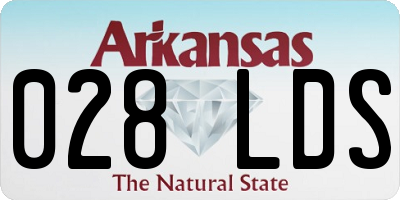AR license plate 028LDS