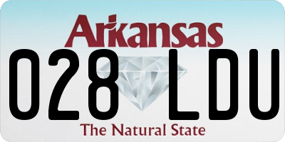 AR license plate 028LDU