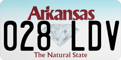 AR license plate 028LDV