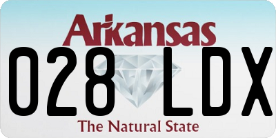 AR license plate 028LDX