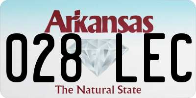 AR license plate 028LEC