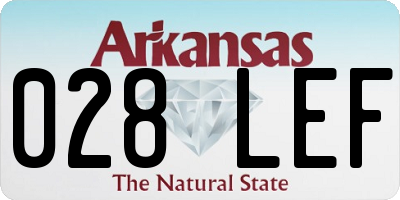 AR license plate 028LEF