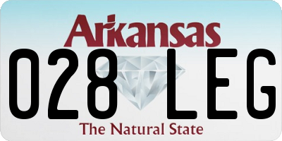 AR license plate 028LEG