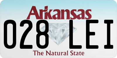 AR license plate 028LEI