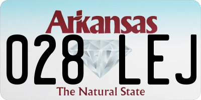 AR license plate 028LEJ