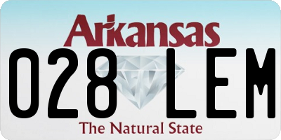 AR license plate 028LEM