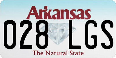 AR license plate 028LGS