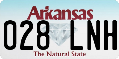 AR license plate 028LNH