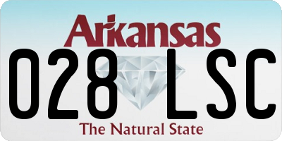 AR license plate 028LSC
