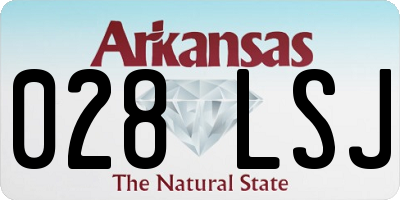 AR license plate 028LSJ