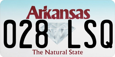 AR license plate 028LSQ